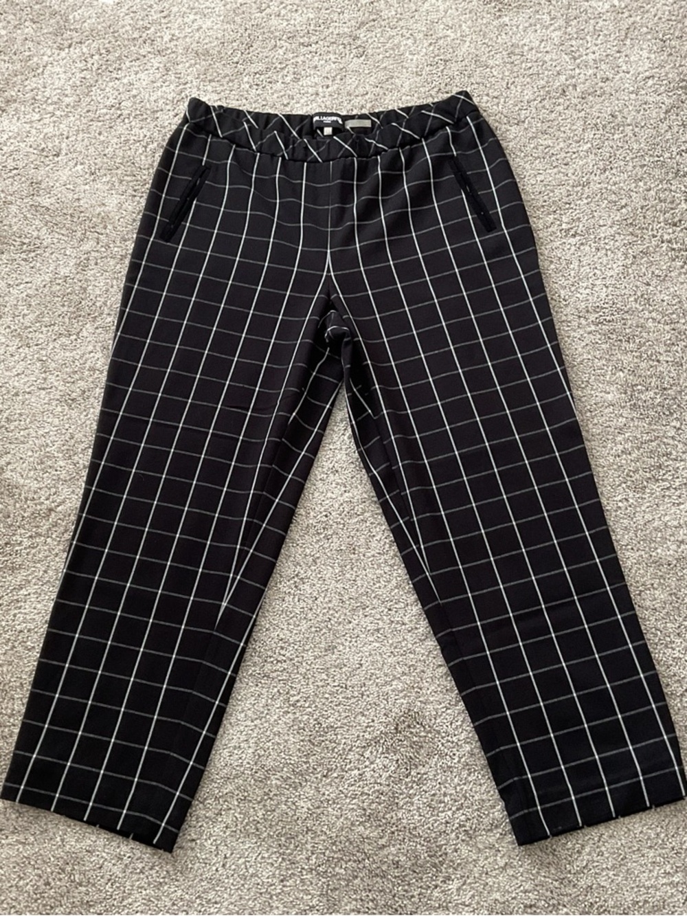 KARL LAGERFELD Paris Windowpane Crop Trouser 4